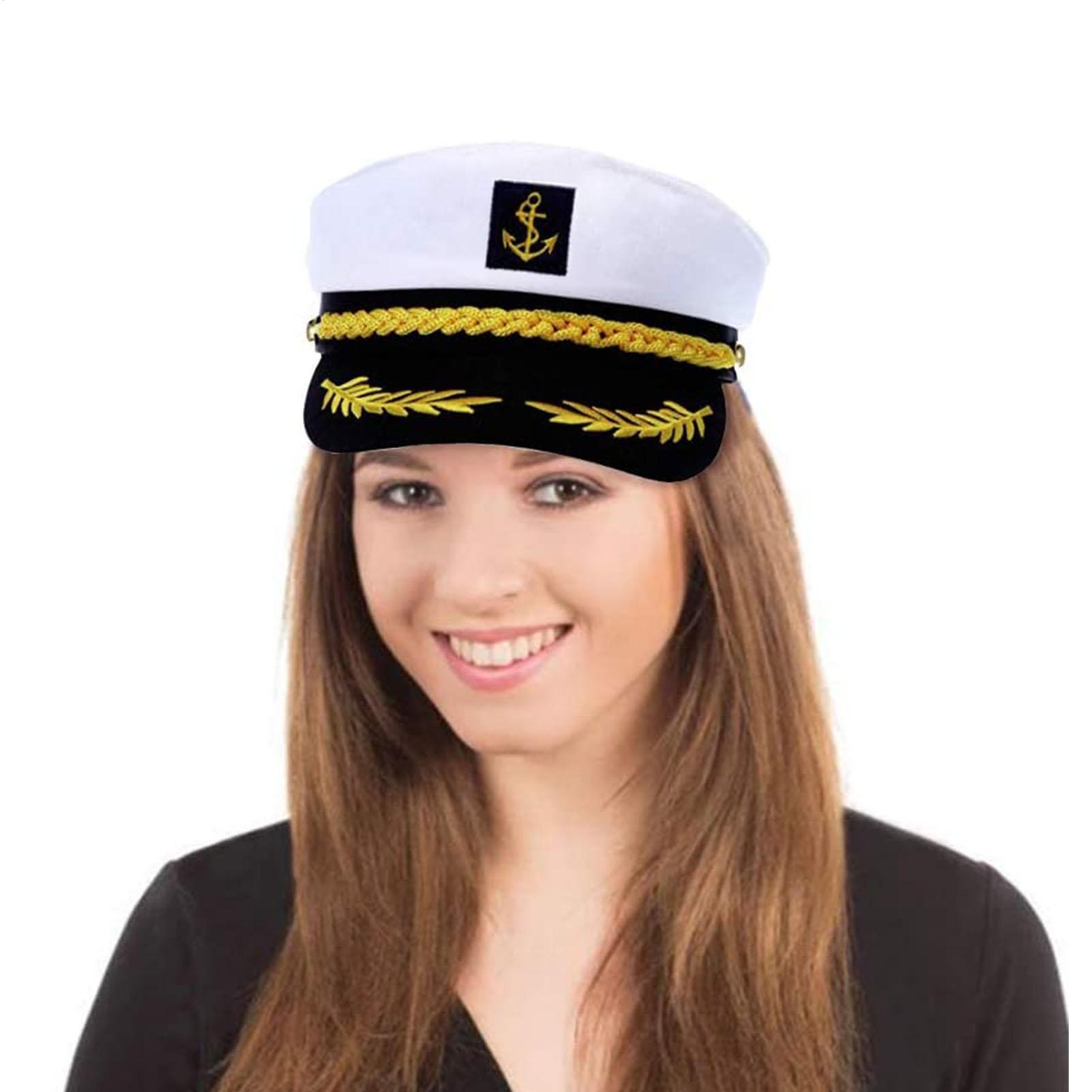 Snapback Hat Flat - Volwassen jachtzeiler kapiteinshoed Verstelbare feesthoed voor