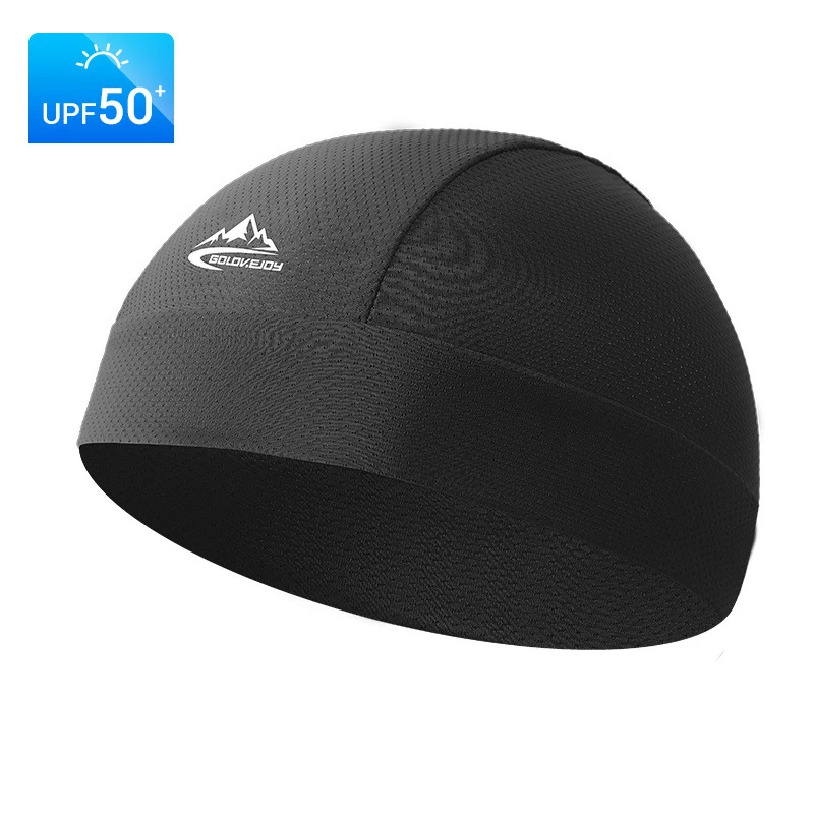 Skull Cap Helmet Liner - Motorfietsmuts snel drogend anti-UV sportmuts koelende