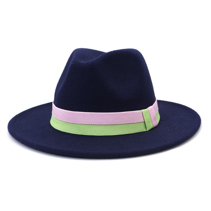 Fedora Hat Wool - Unisex herfst-winter nieuwe brede rand wollen