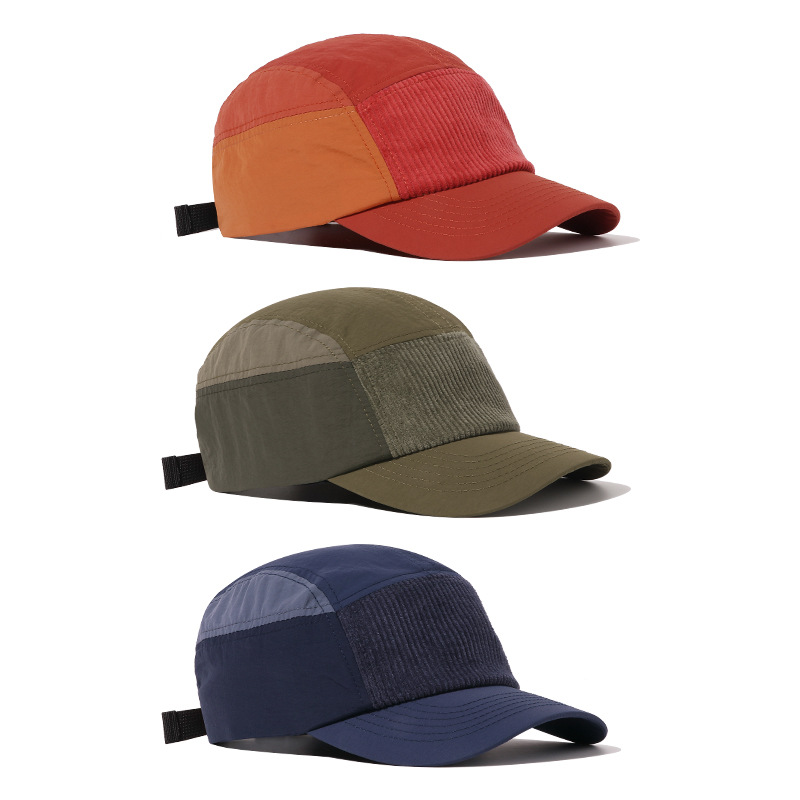 Corduroy Cap 5 Panel - Unisex lichtgewicht 5-paneels baseballpet truckerhoed voor