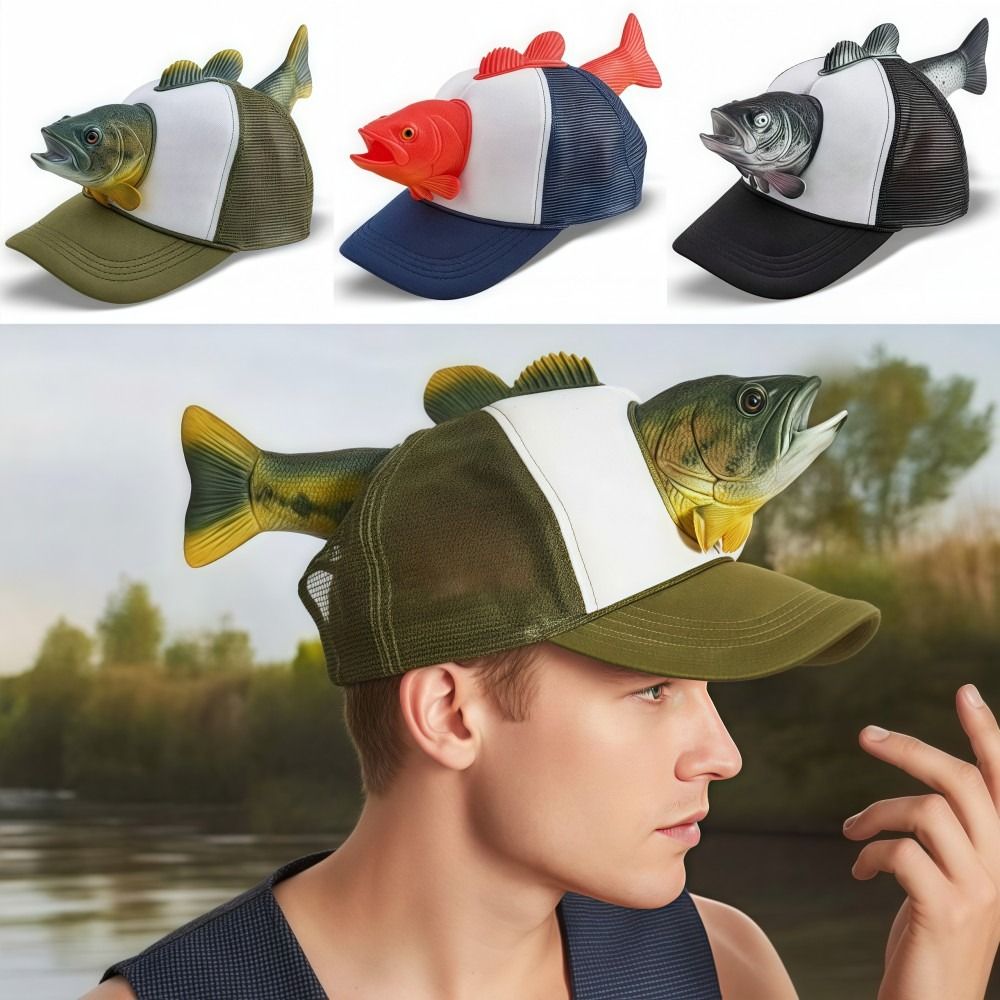 Trucker Cap Mesh - Grappige 3D Vis Dieren Trucker Hoed