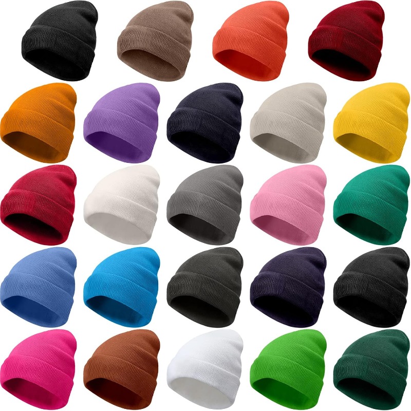 Beanie Cuffed Knit - 1pc Winter Warme Dikke Muts voor