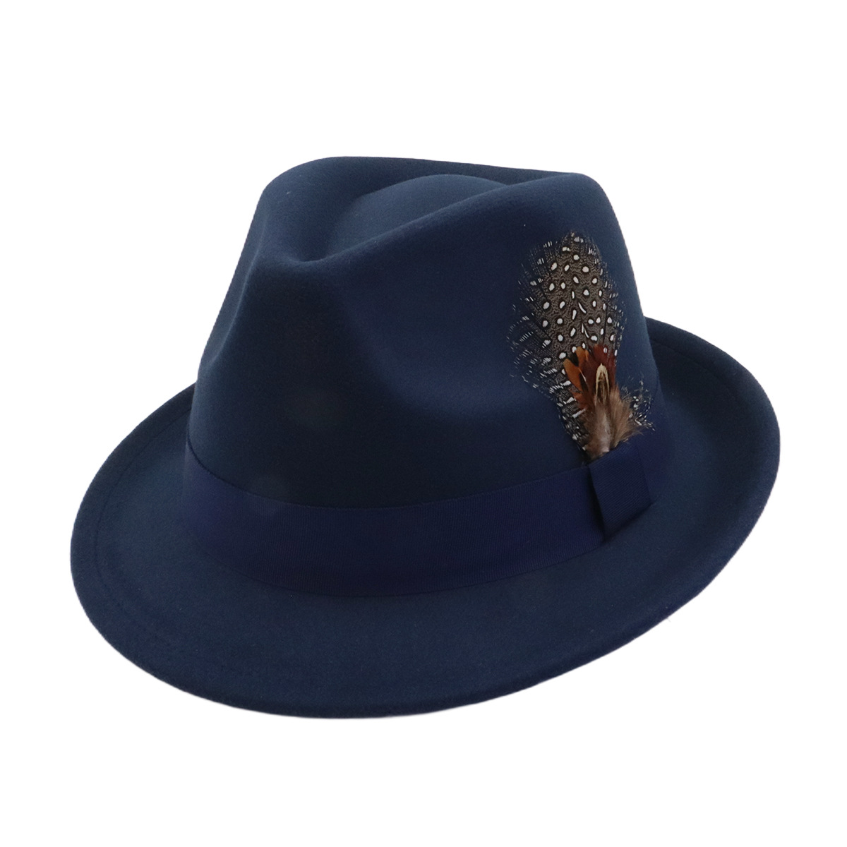 Fedora Hat Wool - Unisex herfst-winter vintage wollen jazzhoed met