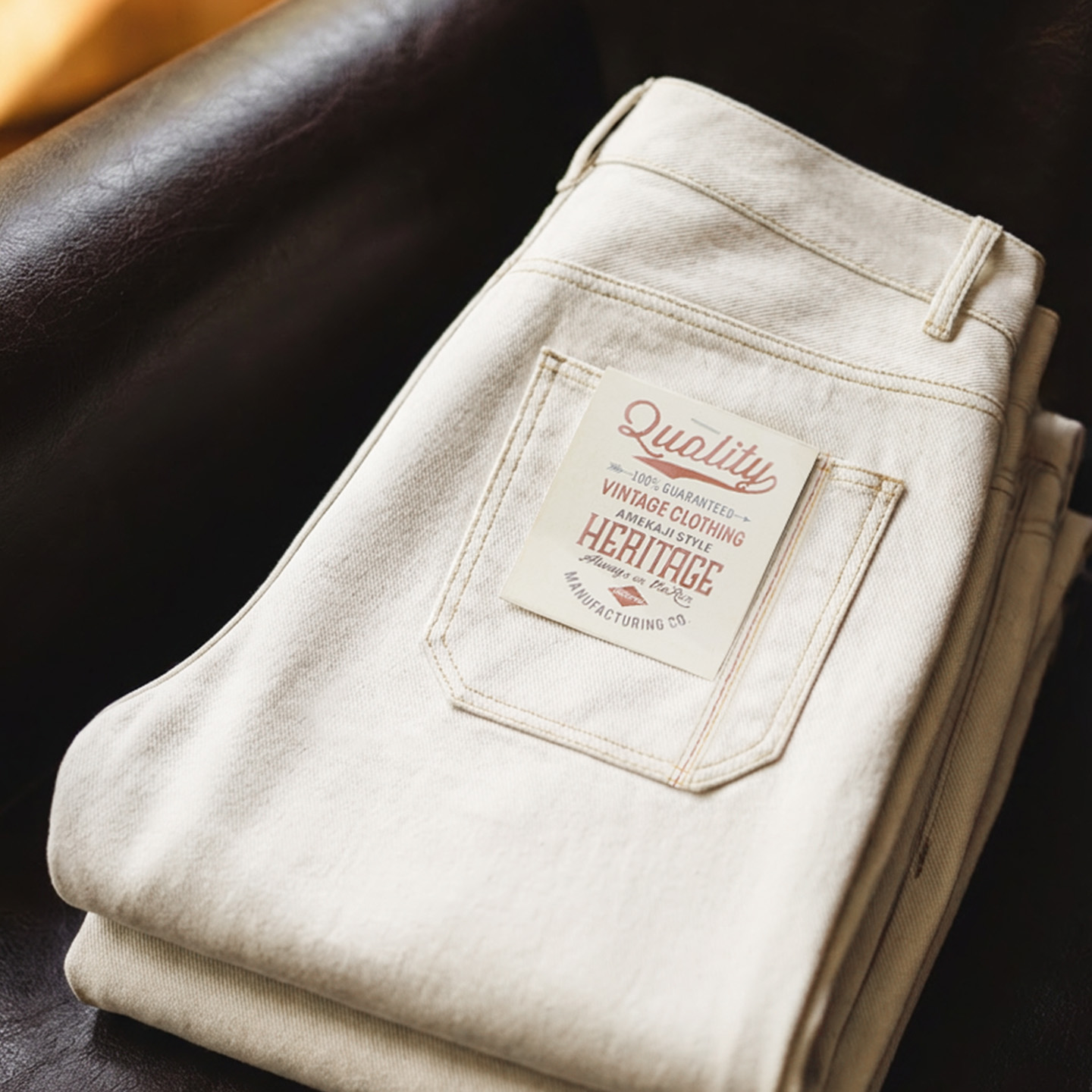 Levis Jeans 501 - Maden Men's Vintage Witte Zware Gewassen