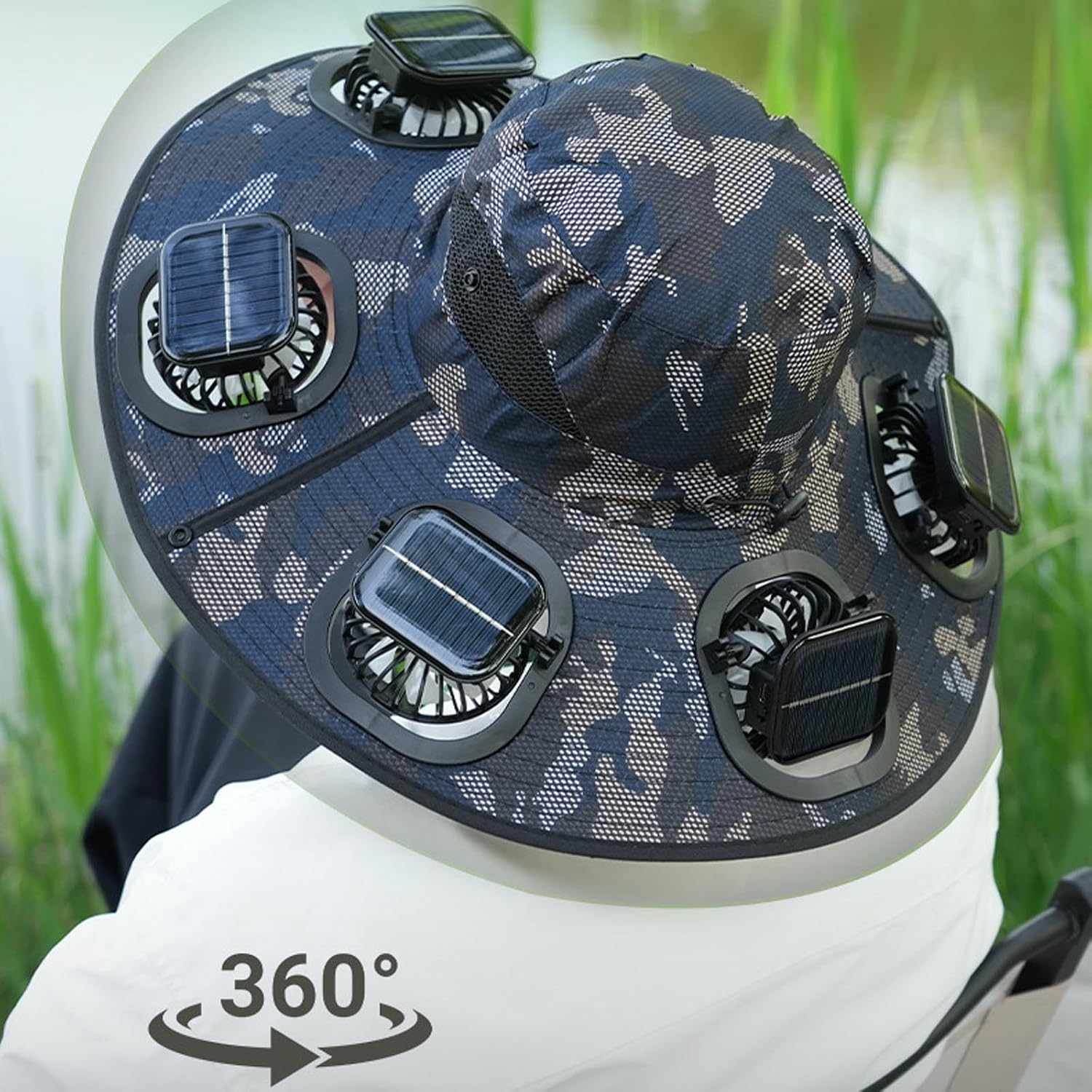 2026 Hot Summer 6 Fans Visor C - Sun Hat Wide Brim recensie en prijs