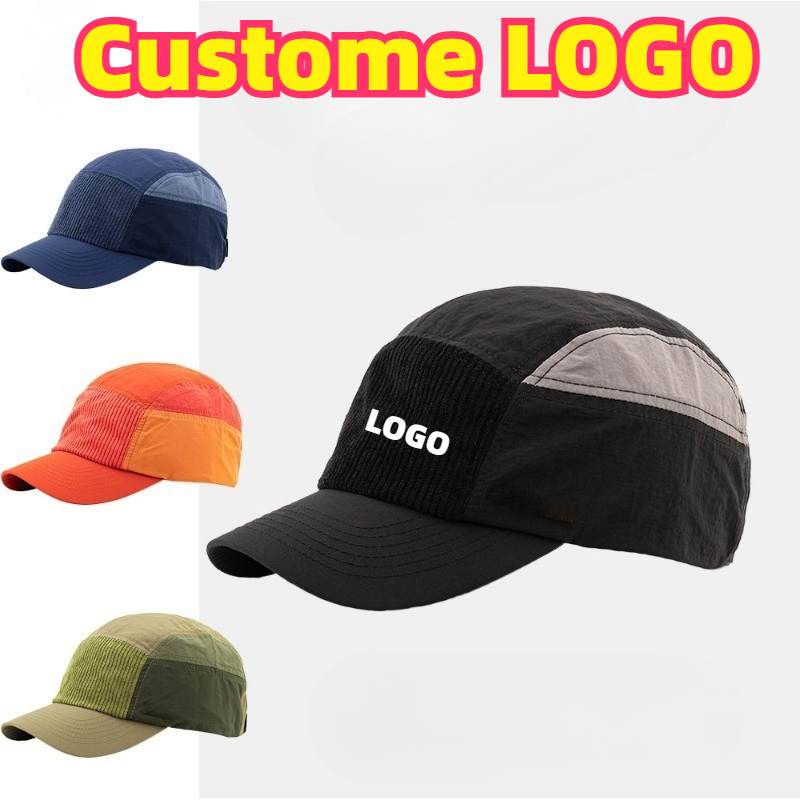 Op maat gemaakte geborduurde l - Corduroy Cap 5 Panel recensie en prijs