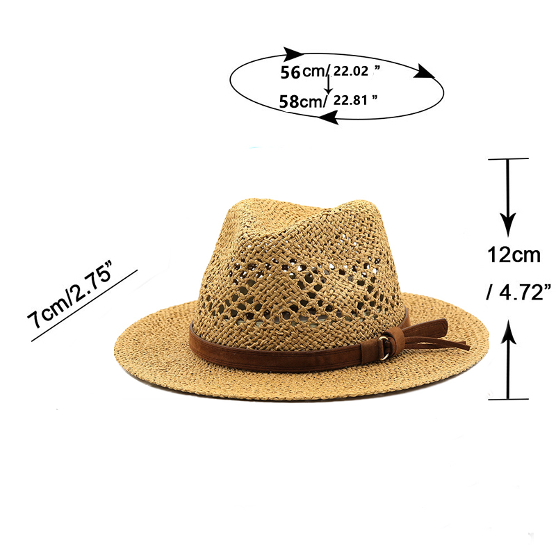 Holle mannen raffia strohoed s - Cowboy Hat Straw recensie en prijs