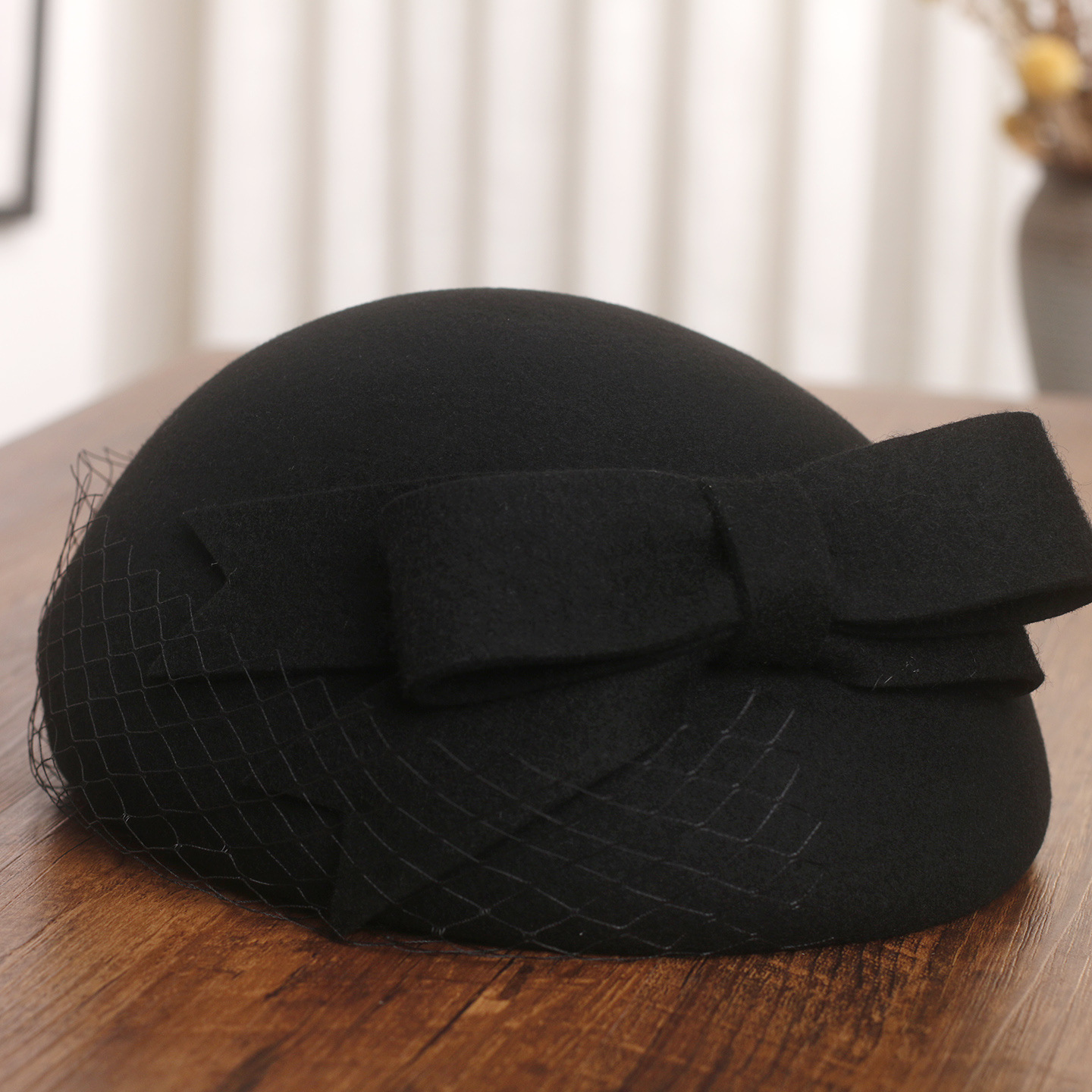 Franse elegante mesh-boog woll - Fedora Hat Wool recensie en prijs