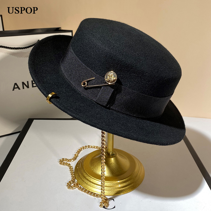 Uspop Nieuwe Winter Hoeden Vro - Fedora Hat Wool recensie en prijs