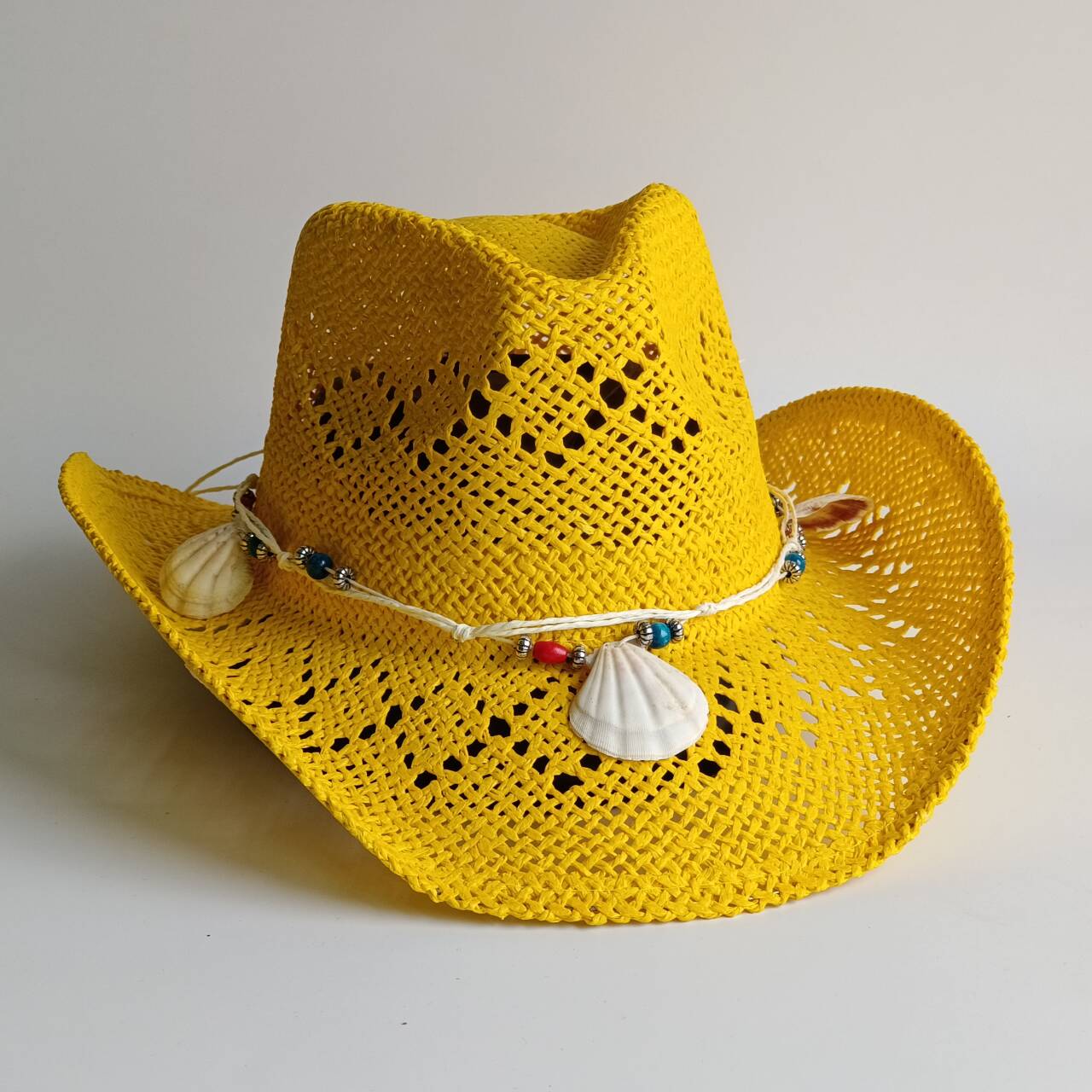 Felgele cowboy strohoeden stra - Cowboy Hat Straw recensie en prijs