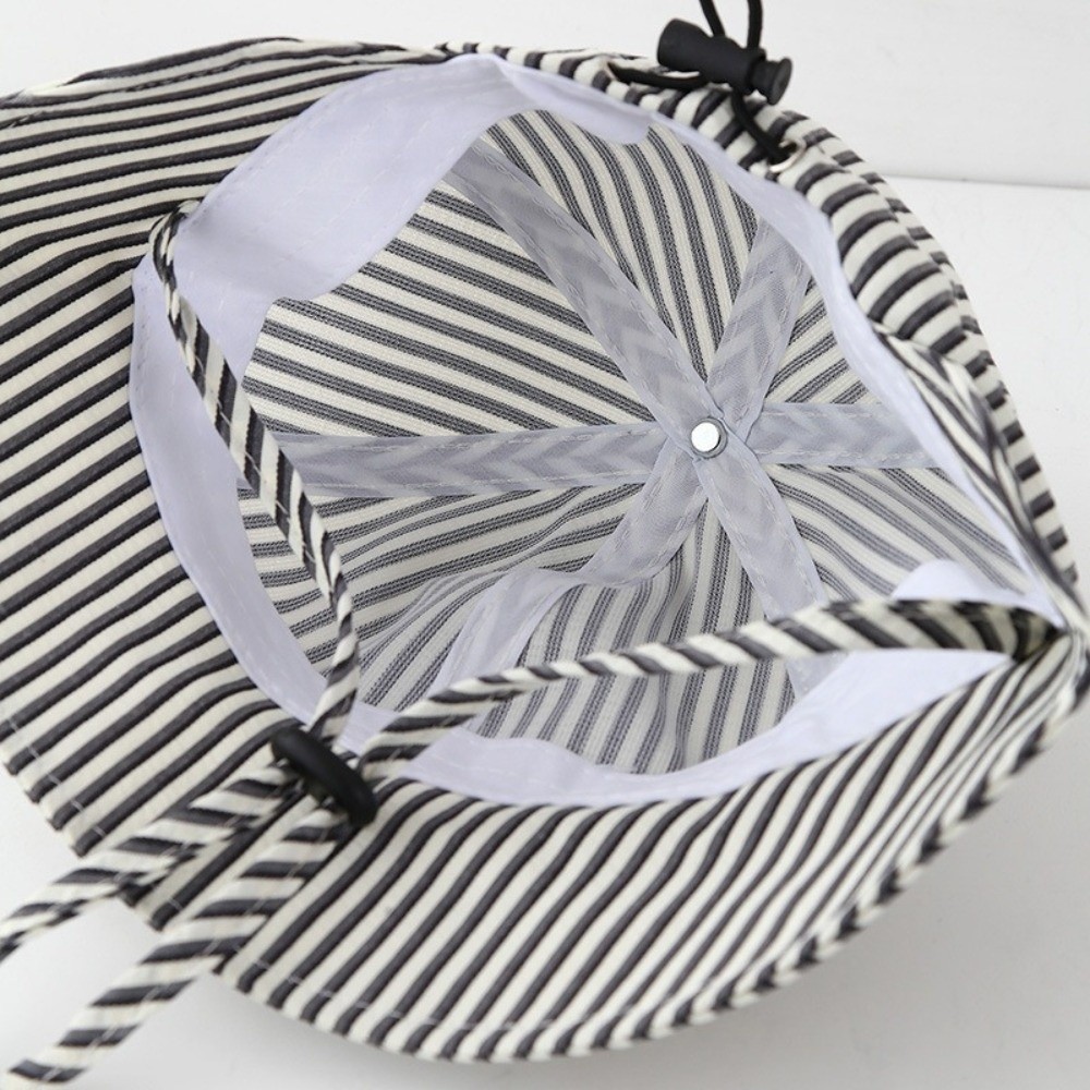 Nieuwe gestreepte baby bucket  - Sun Hat Wide Brim recensie en prijs