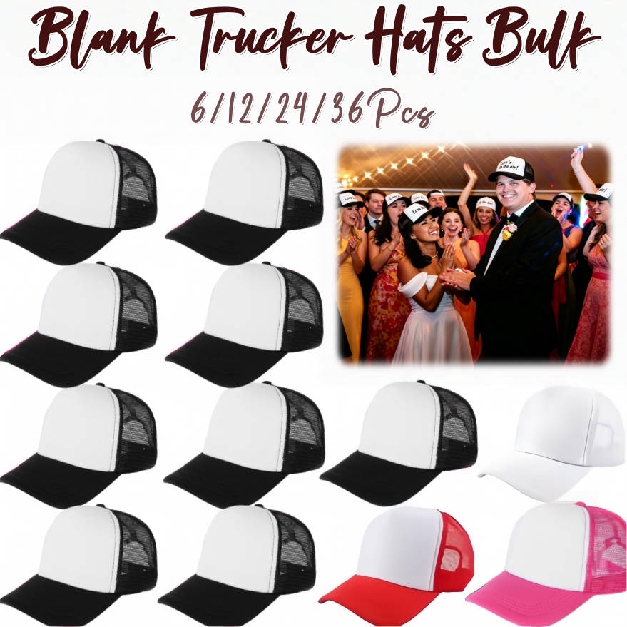 6-36 stuks blanco truckerhoede - Trucker Cap Mesh recensie en prijs