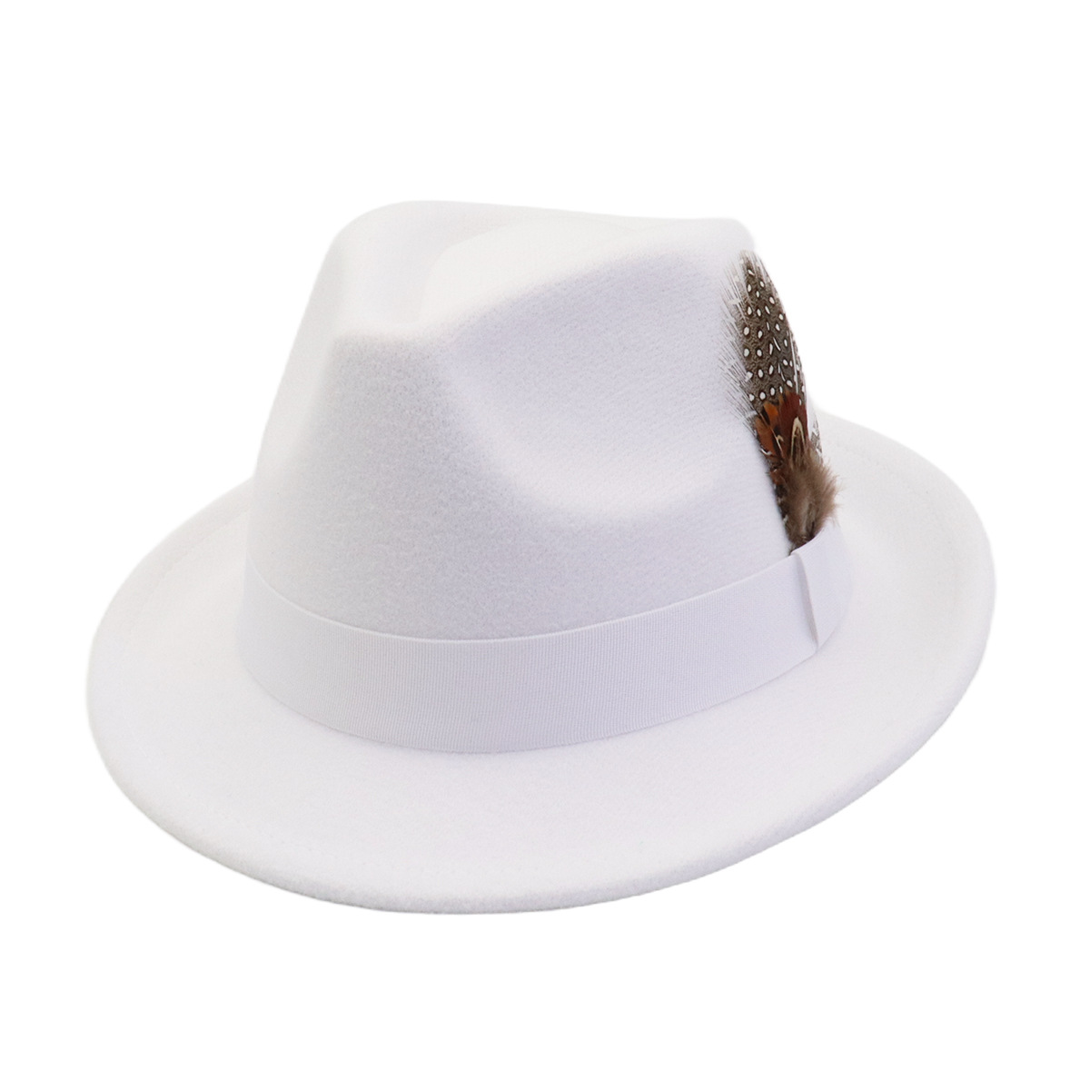 Unisex herfst-winter vintage w - Fedora Hat Wool recensie en prijs