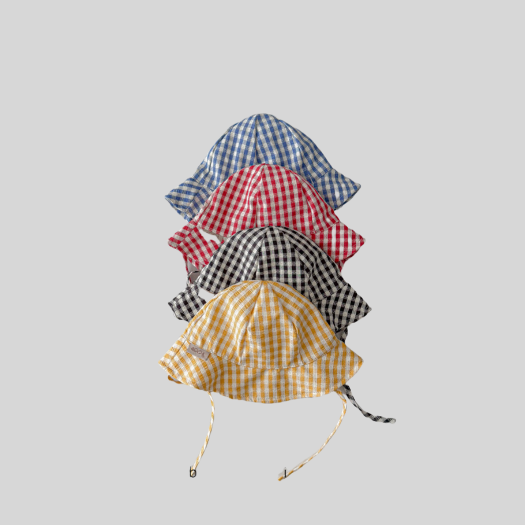 Ins stijl geruite baby-emmerho - Sun Hat Wide Brim recensie en prijs