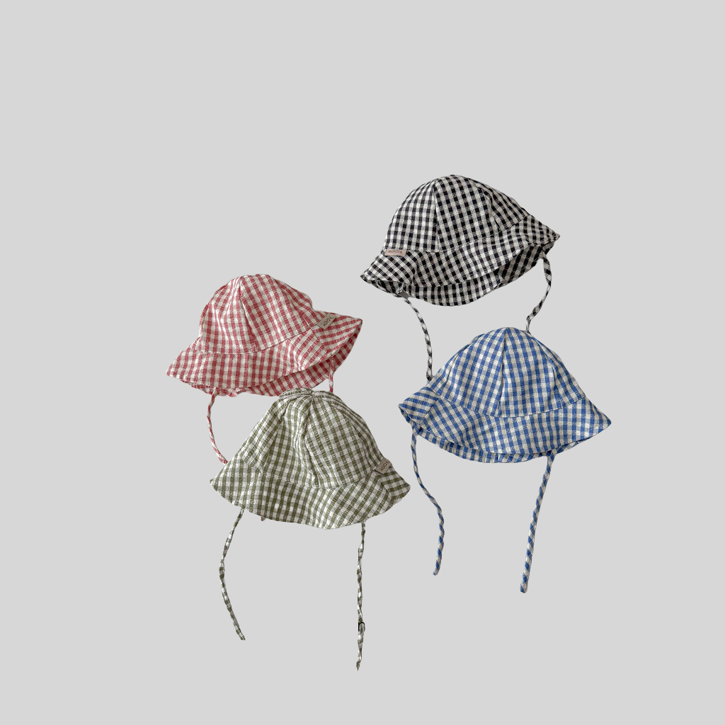 Ins stijl geruite baby-emmerho - Sun Hat Wide Brim recensie en prijs